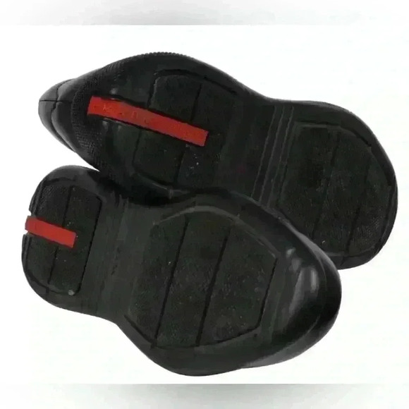 PRADA Men’s Spazzolato Penny Loafers, authenticated; Black leather. Size: 10 COA - Picture 11 of 13